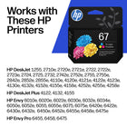 HP 67 Tri-Colour Original Ink Cartridge-Yields up to 100 pages