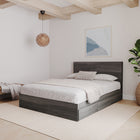 Nexera Panel Headboard - Queen Size - Bark Grey-Not compatible with metal bed frames
