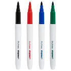 Staples Fine Tip Dry-Erase Markers - Assorted Colours - 4 Pack-Low odour ink is ideal for home, office or classroom use