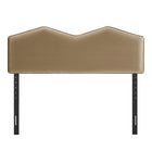 Modway Cosette Performance Velvet King Size Headboard - Taupe-Dense Foam Cushioning