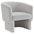 Modway - Muse Tissu Boucle Chaise d’accent en tonneau - Papier journal-Rembourrage en mousse dense