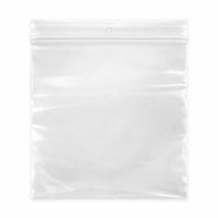 KL Rubber - Sac refermable en polyéthylène avec trou de suspension - 4 Mil - 8 x 8 po - paquet de 1000-Lèvre décalée avec fermeture refermable durable pour une ouverture facile et une fermeture sécurisée