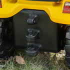 Aosom Kids Pedal Ride-On Excavator with Manual Control Bucket - Yellow-Colour: Yellow and Black 