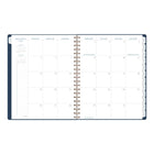 AT-A-GLANCE 2026-2027 Signature Weekly/Monthly Academic Planner - 11" H x 8-3/8" W - Navy - Bilingual-Page size: 11" H x 8-3/8" W