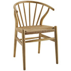 Modway Flourish Spindle Wood Dining Side Chair - Natural-Modern Farmhouse Dining Chair