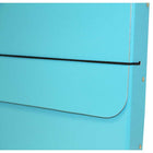 JAM Paper Thick Portfolio File Carrying Case with Elastic Band - 10 x 1 1/4 x 13 1/4 - Sky Blue-Made from durable, sturdy chipboard material and feature a black elastic band closure designed to keep documents secure