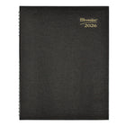 Brownline 2026 CoilPro 14-Month Monthly Planner Hard Cover with Twin-Wire Binding - 11" x 8-1/2" - Black - English-One month per spread, one block per day