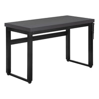 Monarch Specialties 7680 48" Computer Desk - Modern Grey/Adj.Height/ Black-For versatile use as a computer desk / writing table, this piece is perfect for limited spaces and adjustable from 29.5 inches to 48 inches in height