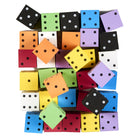 Dés en mousse Koplow Games, 2 po, couleurs assorties, sachet de 36 -Les dés en mousse sont un excellent outil de manipulation mathématique