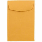 Jam Paper #4 Coin Business Commercial Envelopes - 3" H x 4 1/2" W - Brown Kraft Manila - 50 Pack-Color: Brown Kraft