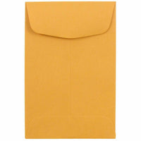 Jam Paper #4 Coin Business Commercial Envelopes - 3" H x 4 1/2" W - Brown Kraft Manila - 50 Pack-Color: Brown Kraft