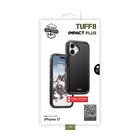 TUFF8 Impact+ Triple-layer Rugged Case for iPhone 17 - Black-Military-grade protection: engineered to withstand drops from up to 14 feet, providing maximum phone protection