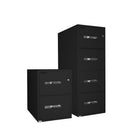 Gardex Classic 25 Fire-Resistant File, 2-Drawer, Vertical, Legal, Black, 28H x 19 3/4W x 25D (GXGF-25-2-Bk)-Black textured paint
