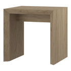 Hudson&Canal - Table d'appoint rectangulaire Oswin de 56 cm de largeur, , en chêne gris vieilli-Le plateau de table a une capacité de poids de 35 lb