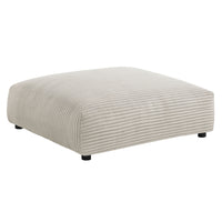 Modway - Solace Modulaire Tapissé en velours côtelé Ottoman - Amande-Ottoman carré modulaire