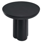 Modway Caspian 40" Round Concrete Dining Table - Black-Assembly Required