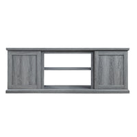 Manhattan Comfort Franklin 60" Traditional TV Stand - Grey-Traditional Barnlike Free Standing TV Stand for Living Room and Bedroom use