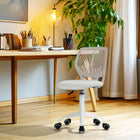 Chaise de Bureau Pivotante en Tissu Beige Homy Casa-Pivotement à 364 Degrés : Permet des mouvements variés et une flexibilité dans n'importe quel espace de travail