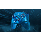 Xbox Wireless Controller – Sky Cipher Special Edition for Xbox Series X/S, Xbox One and Windows Devices - Sky Cipher-Look through the transparent, blue top case and side caps to see metallic, sliver interior parts shine through from inside