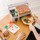 Melissa & Doug Top & Bake Wooden Pizza Counter Play Set - 41 Pieces-Makes a great gift for preschoolers, ages 3 to 6, for hands-on, screen-free play; product made with FSC-certified materials that support responsible forestry; applies to new inventory only (FSC C156584)