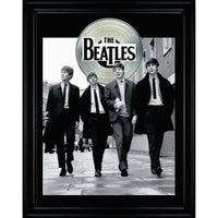 Beatles in London with Silver LP - Framed Print - 27" x 35"-Premium music memorabilia