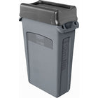 Contenant Slim Jim avec ventilation, capacité en gallons américains : 23, gris, contenant Slim Jim-Contenant Slim Jim