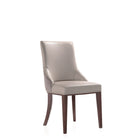 Manhattan Comfort Shubert Modern Faux Leather and Velvet Upholstered Dining Chair Set - Light Grey - Set of 6-Made to Last. Commercial Grade Product