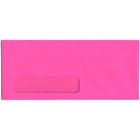 JAM Paper #10 Window Envelopes, 4 1/8 x 9.5, Brite Hue Ultra Fuchsia Pink, 500 Pack (5156479H)-Product Type: Brite Hue Window Envelope