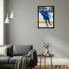 Elias Pettersson Vancouver Canucks - Framed Canvas - 22" x 31"-Ready to hang - arrives fully assembled