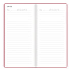 Letts - 2026 Agenda hebdomadaire Woodland - 6-7/8 po x 3-1/8 po - Rose - Multilingue-Multilingue