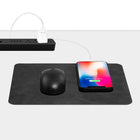 General Supply Goods + Co PU Leather Mouse Pad - Charcoal-Dimensions: 7.9"L x 9.4"W x 0.13"H