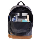 Renwick Polyester Backpack With Faux Suede Bottom -  Grey-4