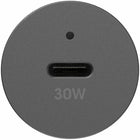 OtterBox Premium Pro Fast Charge 30W USB-C Car Charger - Black-Soft-touch housing with micro ribs