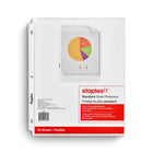 Staples Standard Clear Sheet Protectors - 25 Pack-Protects presentation materials