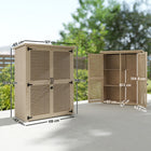 Outsunny - Abri de jardin en bois Outsunny - 50 po x 26 po x 66 po-Piquets de fixation au sol pour l'ancrer au sol  
