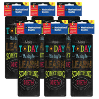 Creative Teaching Press Chalk It Up! Motivational Quotes Bookmarks - 6 Packs of 30-Motivate and reward student readers with these adorable bookmarks
