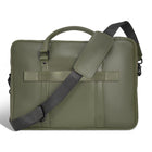 Champs Onyx Leather Slim Briefcase - Khaki-Inner keychain