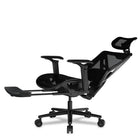 COUGAR Speeder Mesh Reclining & Tilting Chair with Retractable Footrest - Black-Body-Friendly Design: The backrest curves to follow the natural contours of your waist, providing enhanced lumbar support