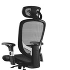 Staples - Fauteuil fonctionnel pivotant ergonomique en mailles Hyken - Noir-Les accoudoirs s’ajustent verticalement pour atténuer la pression sur le cou et soutenir les épaules