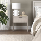 Hudson&Canal Kenslow 24" Nightstand - Alder White-Features easy assembly