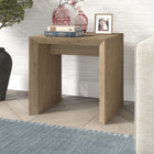 Hudson&Canal - Table d'appoint rectangulaire Oswin de 56 cm de largeur, , en chêne gris vieilli-Caractéristiques assemblage facile