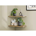 Monarch Specialties - Plante Artificielle - 8 po H - Alocasie - Mis En Pot - Ensemble De 2 - Feuilles Vertes - Pots En Ciment Noir-Placées dans des pots en ciment noir avec un motif en zigzag blanc, ces plantes artificielles d'intérieur ont des feuilles vertes ajustables et réalistes qui peuvent être soigneusement arrangées à votre convenance