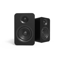 Kanto YUP4 Haut-parleurs d'étagère passifs de 4 po avec tweeter à dôme en soie de 1 po et woofer en kevlar de 4 po - Noir-Tweeter à dôme en soie de 1 po
