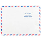 JAM Paper Tyvek Envelopes, 10 x 13 Open End, White Airmail, 50 Pack-Tyvek Airmail Design Envelopes