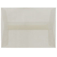 JAM Paper - Enveloppes d'invitation A2 en vélin translucide - 4,375 po x 5,75 po - Argent platine - paquet de 25 (PACV616)- Couleur : Platine Argent Translucide