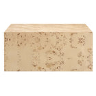 Modway - Cosmos 36 po Carré Table basse en bois de burl - Burl naturel-Aucune assemblée requise