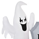 HOMCOM - Fantômes gonflables d'Halloween de 4ft avec pierre tombale et citrouille décor - Blanc-Type : fantômes d'Halloween gonflables avec pierre tombale et citrouille 