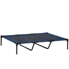 PawHut Elevated Pet Bed with Carrying Bag for XL Dogs - Dark Blue-Dog bed for indoor and outdoor use 