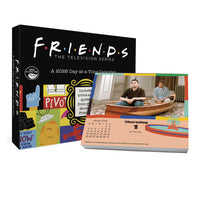 DateWorks - 2026 Calendrier en Boîte jour à la fois - 5,12 po x 4,31 po - Amis - Anglais -5,12" x 4,31"