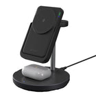 Adam Elements - Station de charge sans fil magnétique 5-en-1 avec banque d’alimentation Mag 5 - Noir-Dock de charge multi-appareils : Charge simultanément vos AirPods sans fil et prend en charge d'autres écouteurs Bluetooth avec étuis de charge sans fil